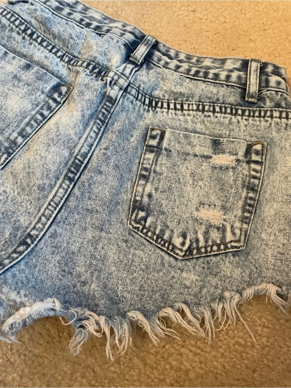 Shein Frayed Denim Shorts